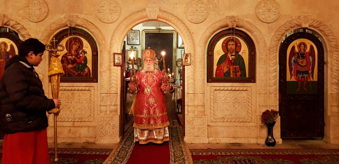 პირველი წირვა ასურეთის ეკლესიაში